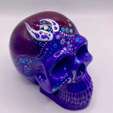 Hand Painted Epoxy Resin Ornaments l Handmade at Caspian Creations and available at Lightning Tree