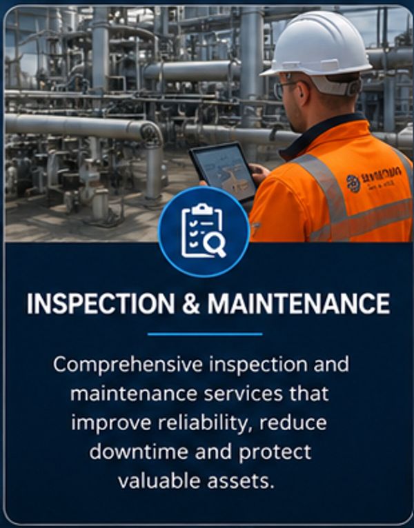 Worker inspects industrial pipes for maintenance.