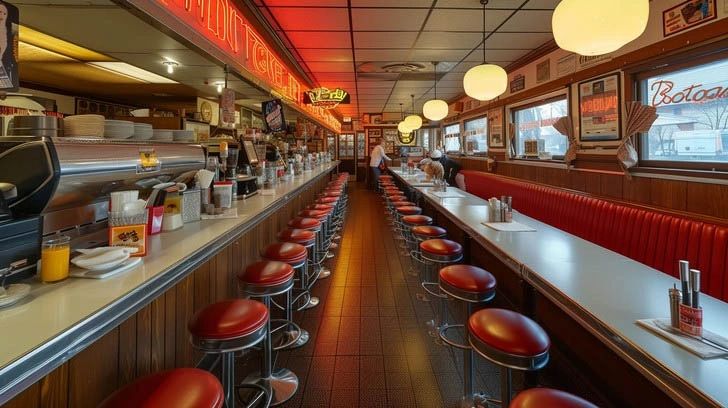 Image of Inside a Typical Diner