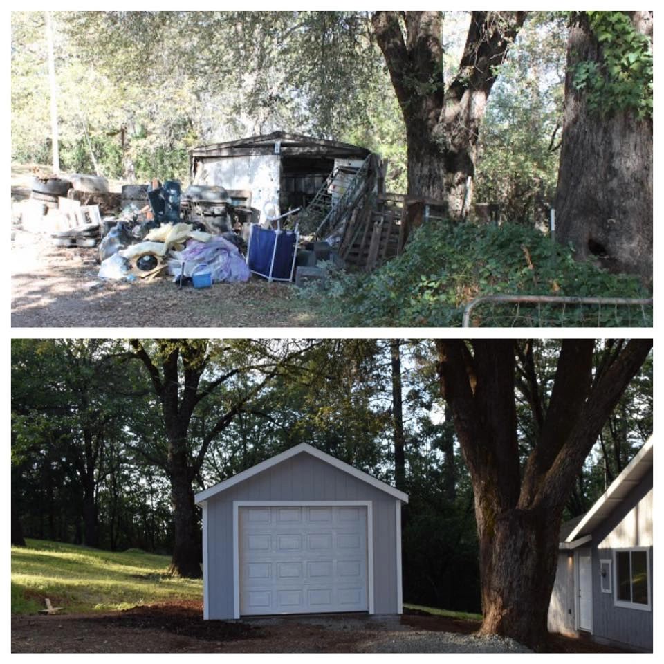 a different view of the garage