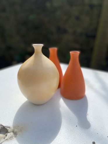Vases with wild clay terrasigillatas