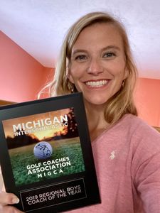 Michigan regional golf coach of the year, Teaching Professional Alicia Kolenda