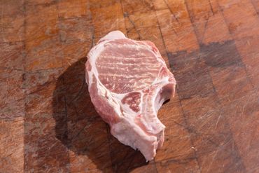 Schatzie's Berkshire Pork Chops come direct from Amish country and are a neighborhood delicacy