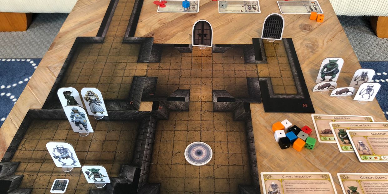 A game of Heroes & Treasure in progress