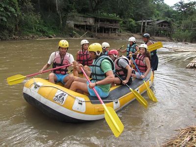 White water rafting on the Maetaeng river.