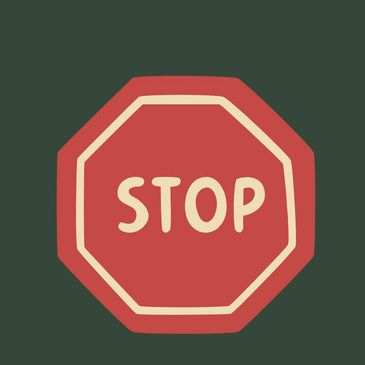 Stop sign illustration