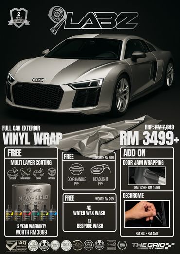 FULL CAR WRAP VINYL AT NINE LABZ DISCOUNT