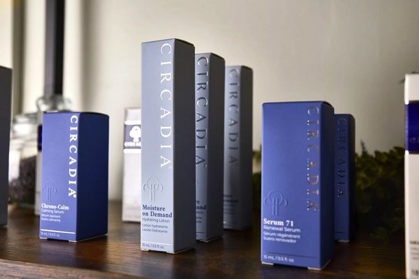 Professional Circadia skincare products available at Rooted Aesthetics in Easthampton.
