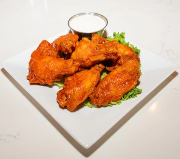 Buffalo chicken wings with ranch dip - Pho Real Asian Bar & Grill Restaurant, Breckenridge, CO
