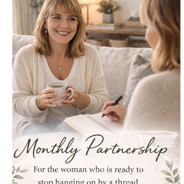 Two women having a supportive conversation during a coaching session.