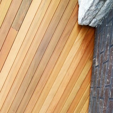 Wood Ceiling Made of Ipe