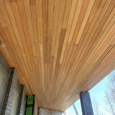 Wood Ceiling Made of Ipe