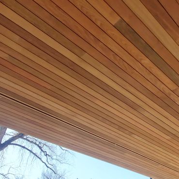 Wood Ceiling Made of Ipe
