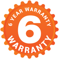 up to 6 year warranty