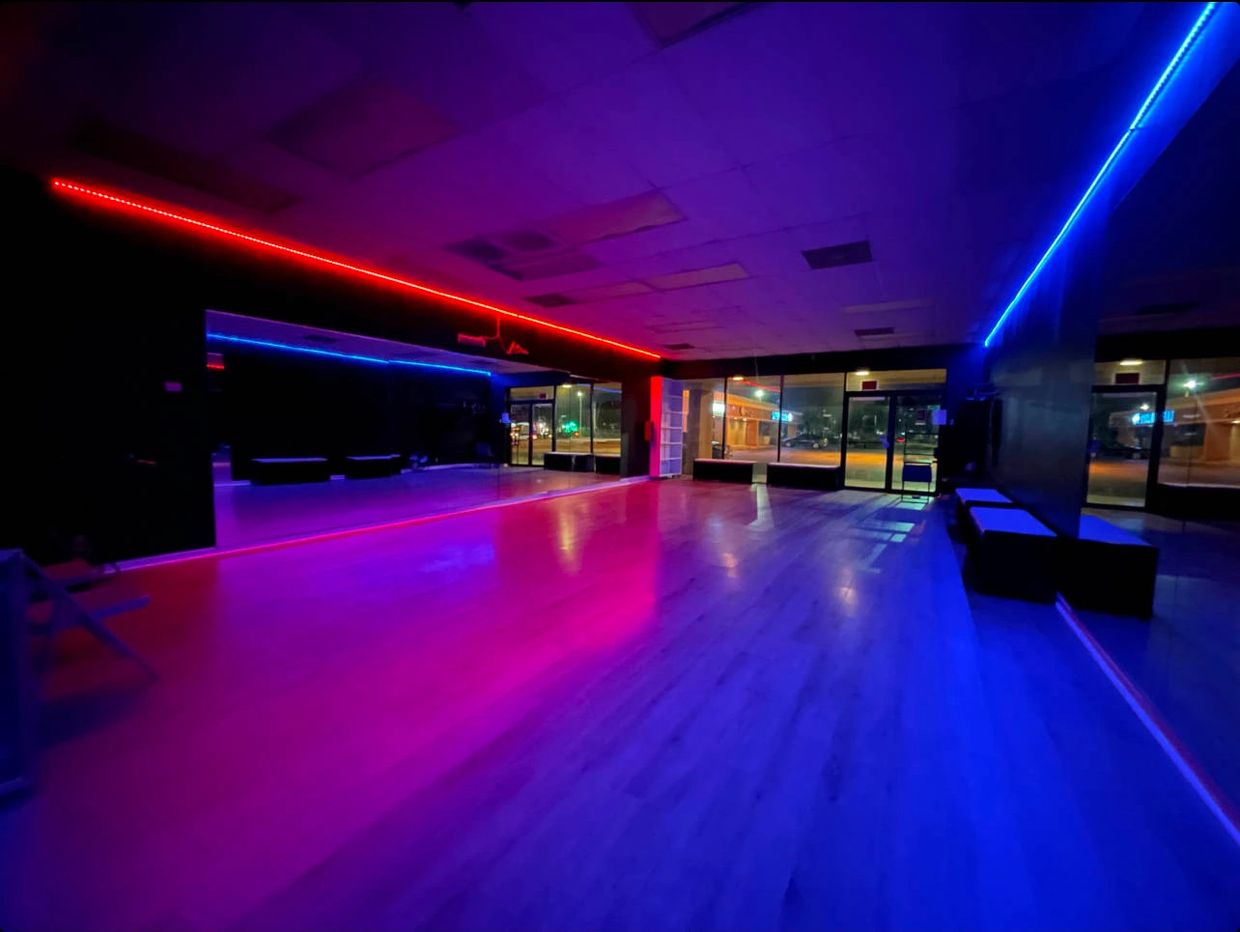 Our Dance Studio at night.