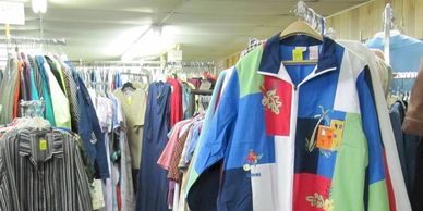 Clothing at Christian Crossing Thrift Shop