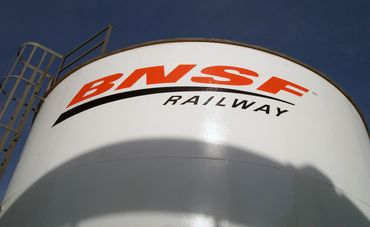 Tank logo hand painted logo for BNSF Railway