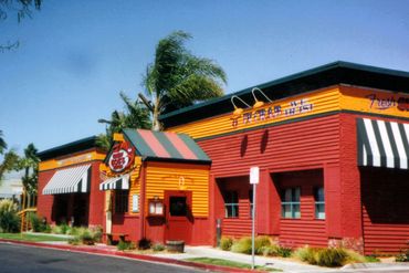 Exterior wall sign painting.