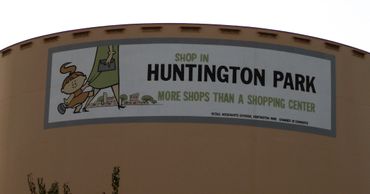 Hand painted vintage design for Shop in Huntington Park on water tank.