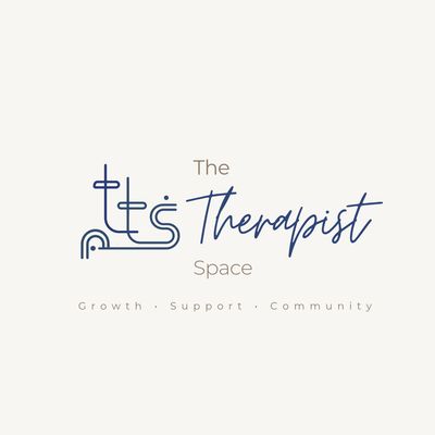 Logo for The Therapist Space emphasizing growth, support, and community.