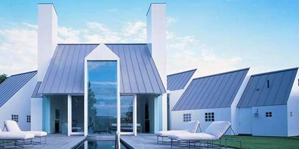 Standing seam metal roof rendering