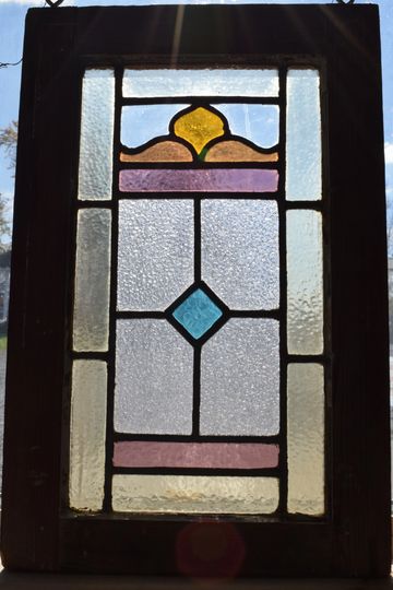 Mission / Craftsman /  Prairie style stained glass window