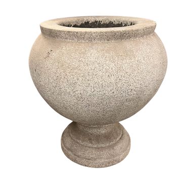 Granite garden planter urn