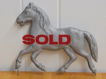 Turn of the century antique trotting horse from old weathervane Gifts for horse lovers
