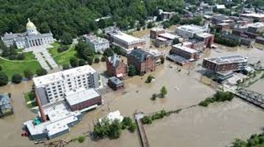 Rain storm floods community