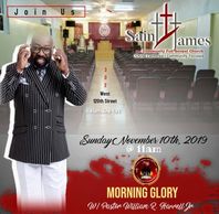 Join The St. James Community Full Gospel Church On Sunday Morning for Morning Glory.