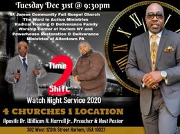 Join us as we crossover into our New Year & into 20/20 Vision. 