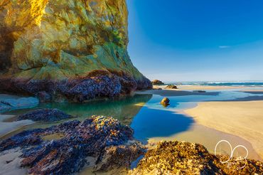 Fine Art Photography Print of Intertidal rock and tidepools on the Oregon Coast.