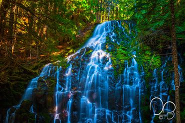 Fine Art Photography Print of Romana Falls in Mt. Hood National Forest.