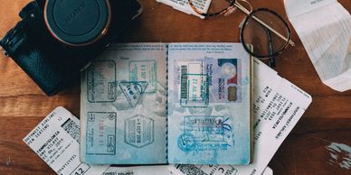 Passport and tickets