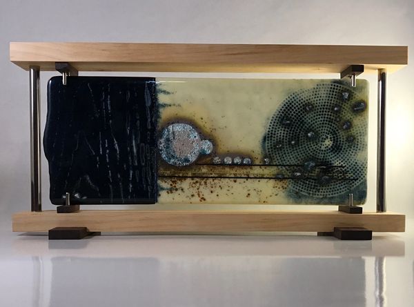 Fused glass - gallery stand - $350