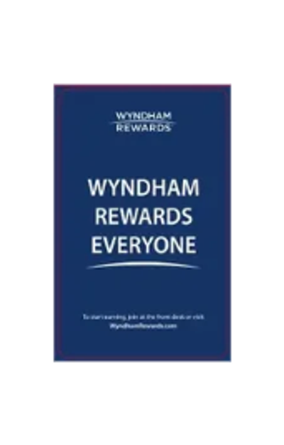 Wyndham Rewards loyalty program advertisement.