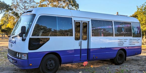 Bus seating up to 21 Passengers