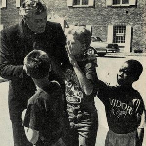 Reverend John P. Smyth and group of three children
