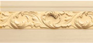 M3-35 baseboard with swirling leaf.
