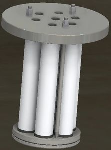 APSL alumina ceramic Uni-Spin multi-cyclone desanding hydrocyclone (desander) pack