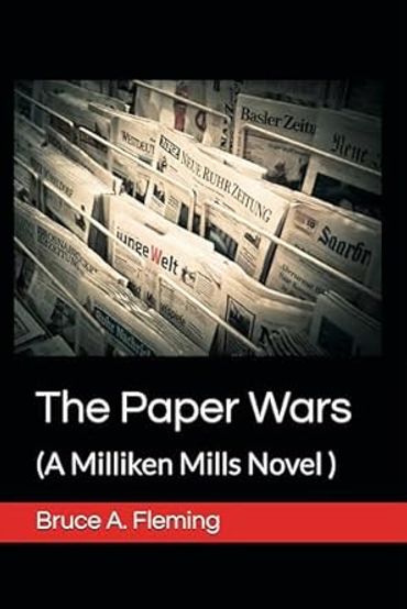 Book cover featuring newspapers and the title 'The Paper Wars'.