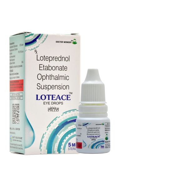 Loteace eye drops for ophthalmic suspension with loteprednol etabonate.