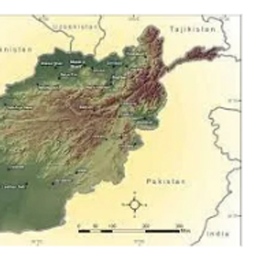 AFGHANISTAN GEOPHYSICAL MAP