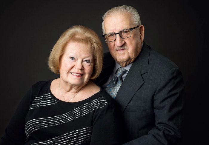An elderly couple