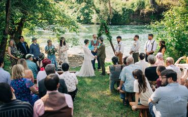 Rivier front ceremony location, Eugene, oregon