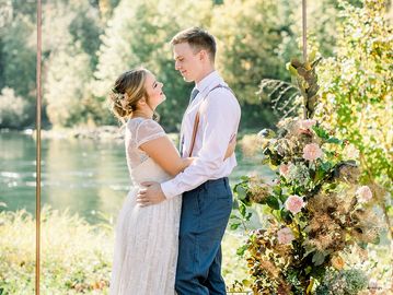 Photo by Among the Oaks, Wedding venue, Eugene, Oregon, Whitewater Weddings, Forest, Elopement