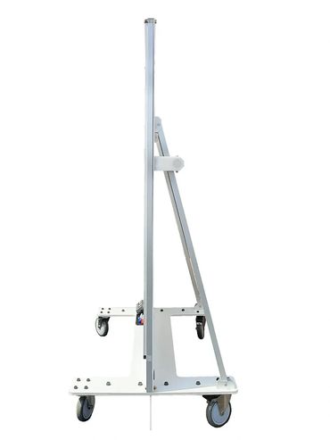 Portable rolling whiteboard with stand, ideal for teaching and training sessions