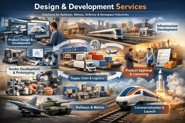 Design and development services for railways and aerospace industries.