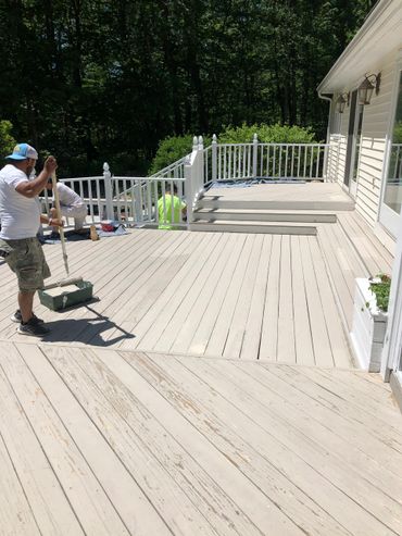 Deck  staining 