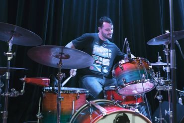 REALITY BYTES BAND WALLY POCHRON PLAYING DRUMS LIVE 90S TRIBUTE ROCK COVER BAND CHICAGO
